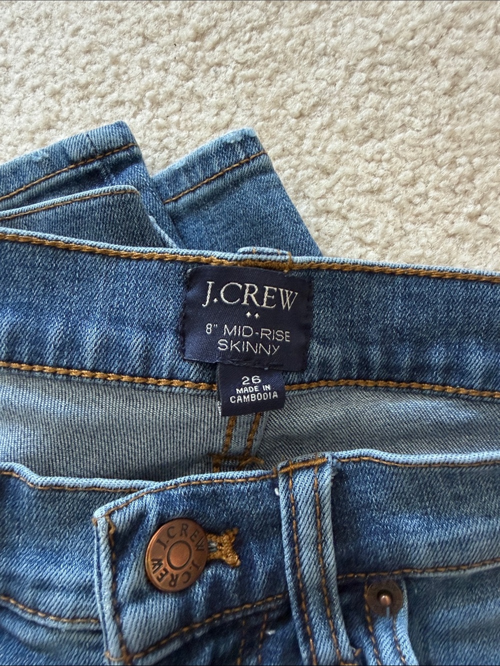 J. Crew Women's Skinny Jeans in Classic Blue Denim